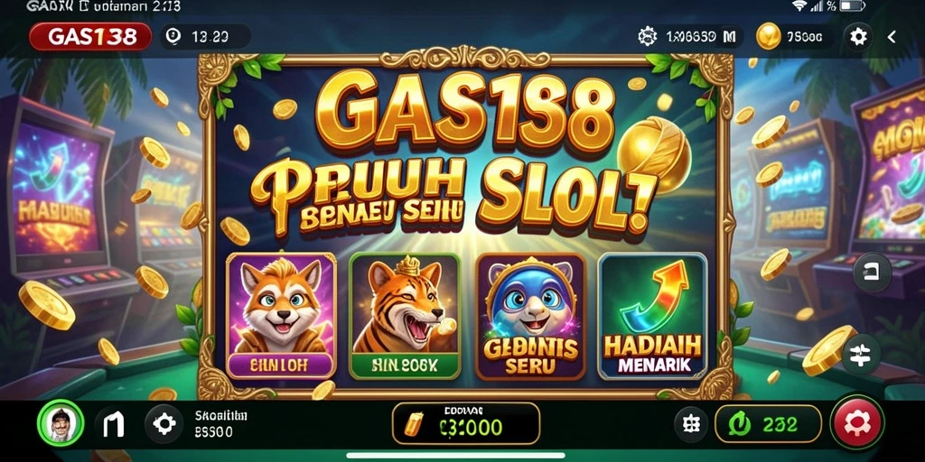 Screenshot gameplay GAS138 menampilkan keseruan permainan Slot yang mengasyikkan.