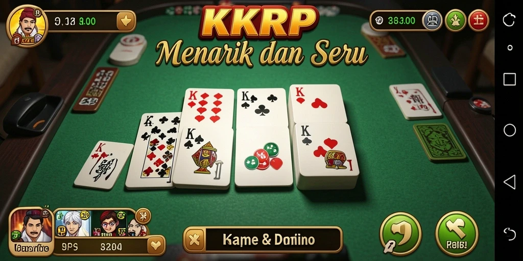 Tampilan permainan Domino dalam KKRP yang seru.