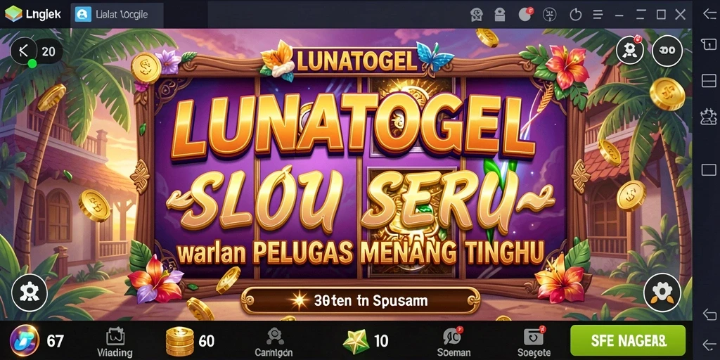 Screenshot gameplay LUNATOGEL yang menampilkan slot dengan tema menarik.