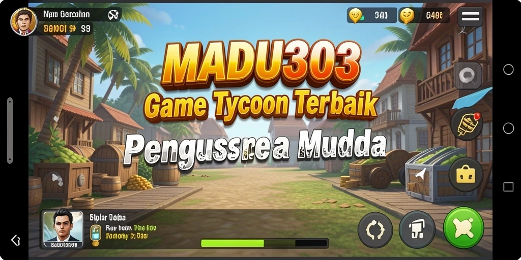 Tangkapan layar permainan MADU303 menampilkan suasana manajemen bisnis yang seru.
