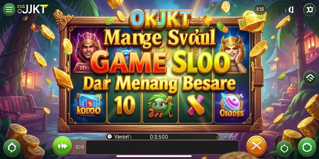 Screenshot gameplay OKJKT menampilkan mesin slot yang menarik dan menantang.