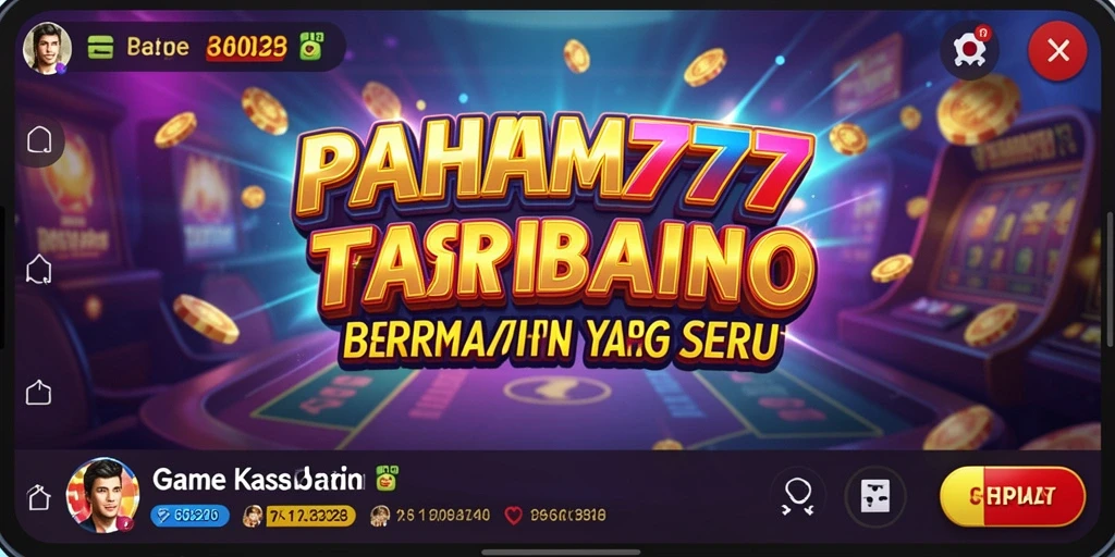 Screenshot utama PAHAM777 menunjukkan keseruan permainan Kasino yang mendebarkan.