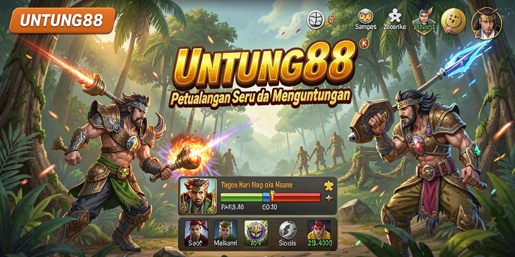 Tangkapan layar utama UNTUNG88 menampilkan aksi seru dalam petualangan.